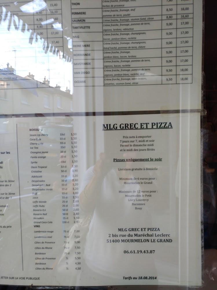 MLG Grec et Pizza - Menu Image 2